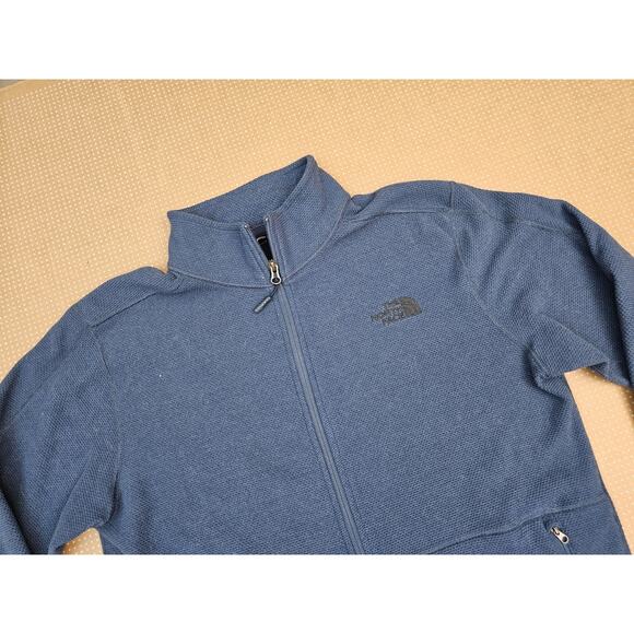 The North Face Mens Blue Long Sleeve Pockets Fleece Full-Zip Jacket Size Large - Picture 4 of 9